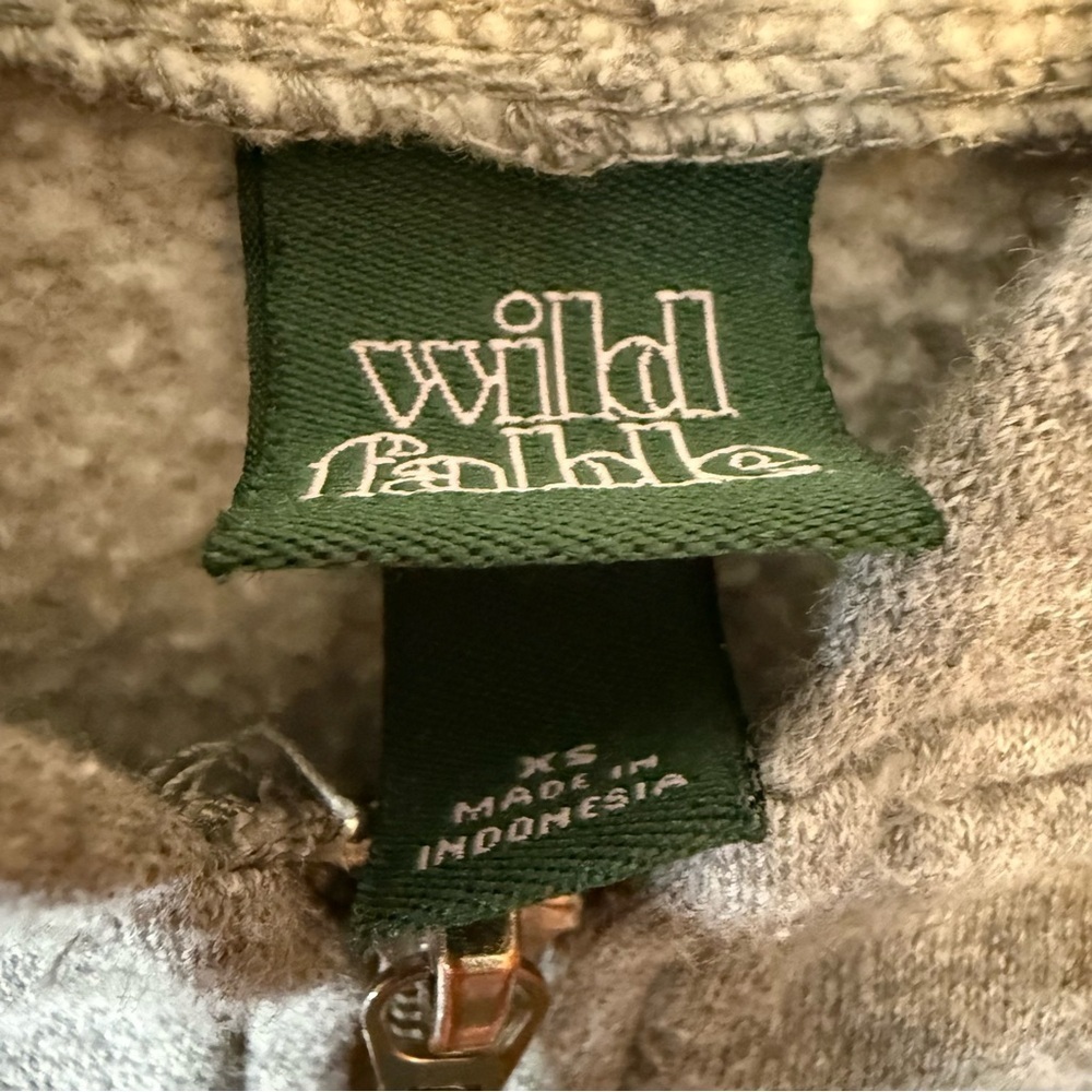 Wild Fable Gray Zip-Up Hoodie - Picture 4 of 4